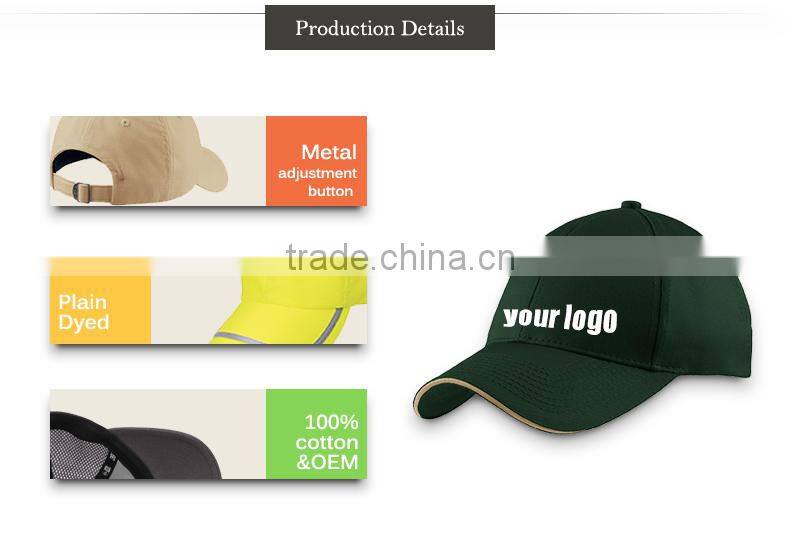 Custom 5 or 6 panel printing boys baseball and caps