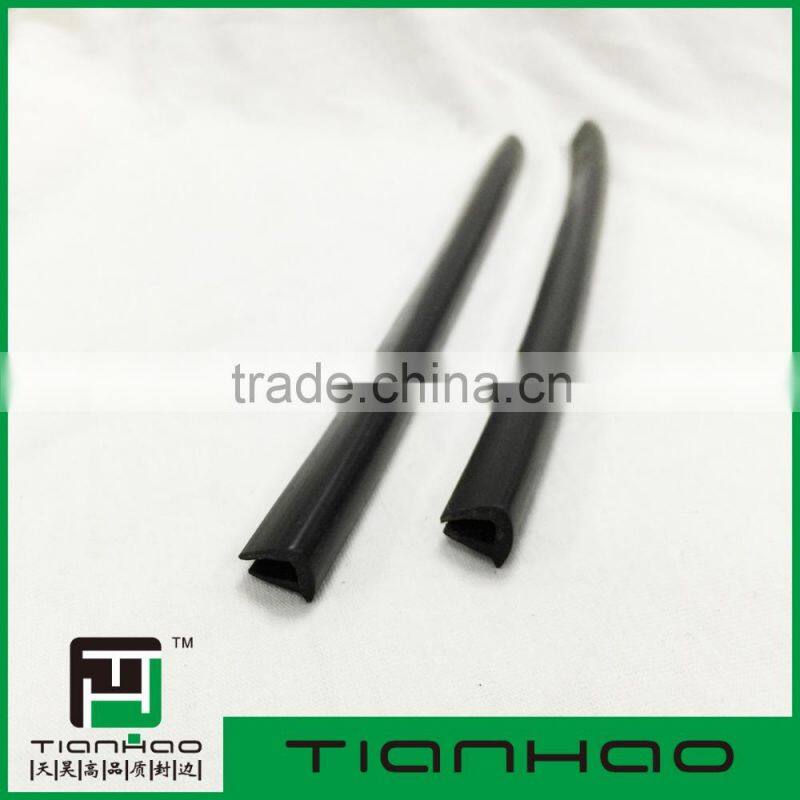 office desk U type profile rubber edge banding for furniture