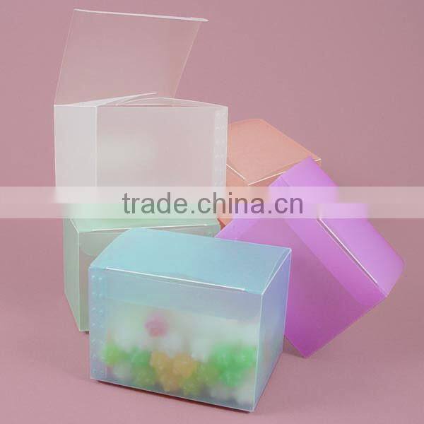 clear transparent printed PET box for cosmetic