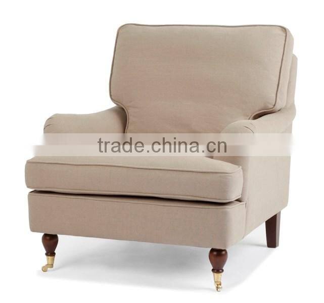 custom made hotel bedroom furniture white armchair lounge chair with copper caster