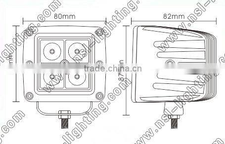 4 inch 16W led driving light bars, flood spot 12v c ree led driving lights for offroad ATV 4x4 truck boat tractor marine