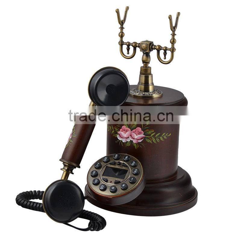old antiques corded telephone phone for home or hotel