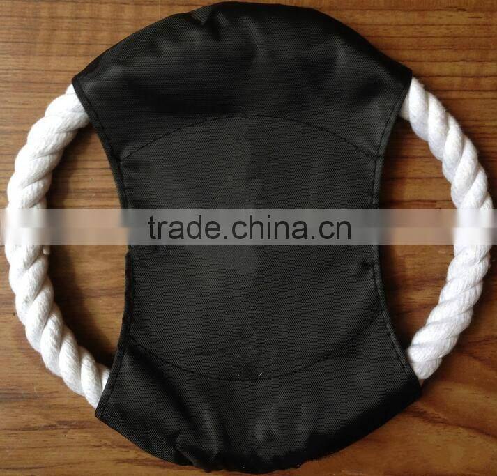 Pet Dog rope toys dog training rope flyer dog rope frisbee