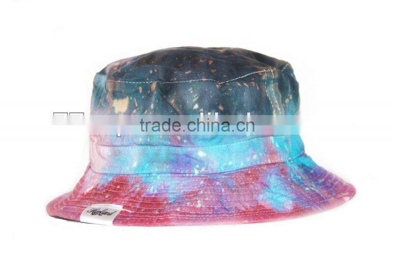 custom tie dyed plain bucket hat
