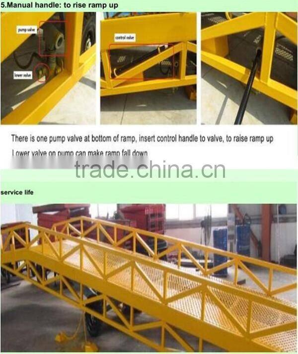 2016 hot sale ! Malaysia hydraulic container forklift docking ramps