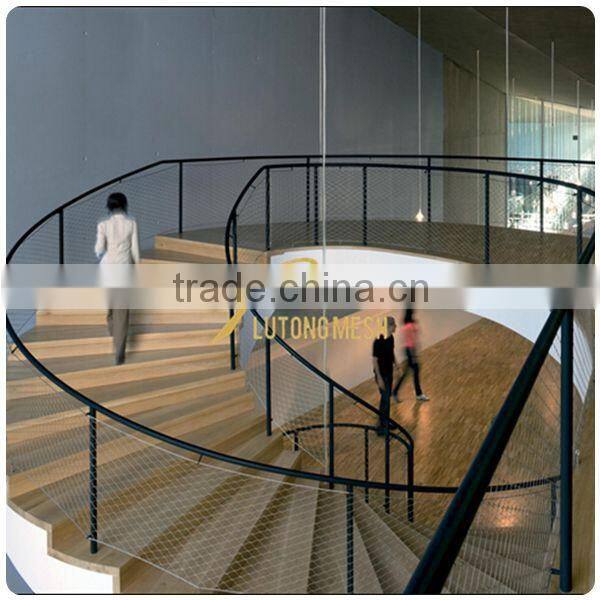 handrail stainless steel cable,stainless steel wire rope mesh net, cable wire netting mesh