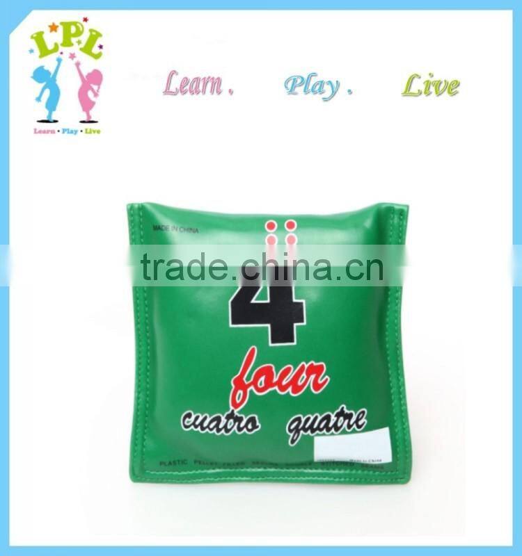 PU leather exquisite game square bulk juggling ball