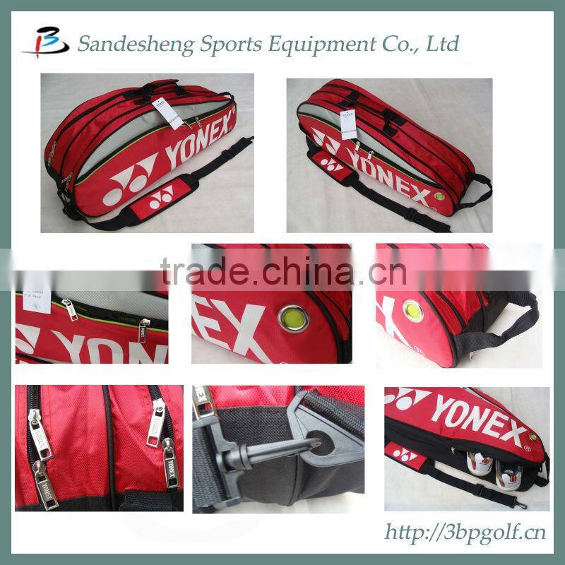 Badminton sports bag with shoe compartment