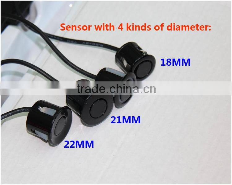 Wholesale ultrasonic rear reverse Garage parking sensor parktronic with LCD display, front and rear distance showing together