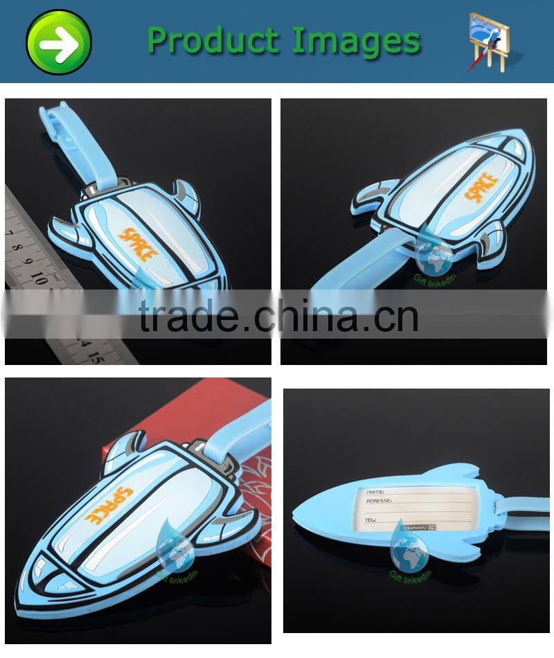 Wholesale soft PVC airplane luggage tag
