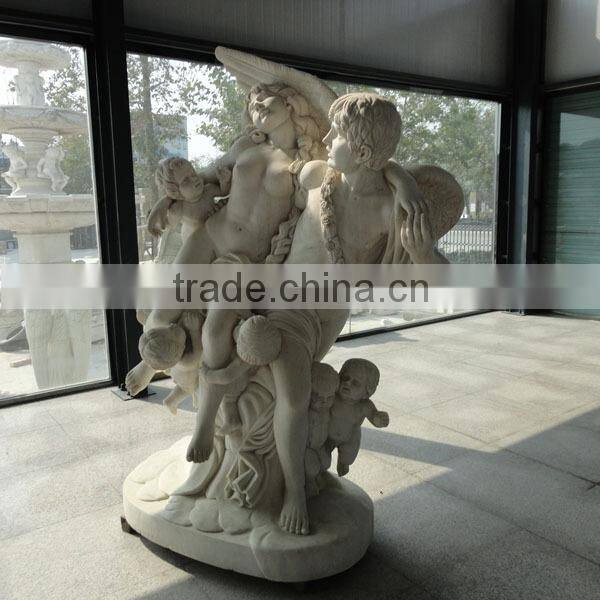 Large White Marble Angel Garden Statue