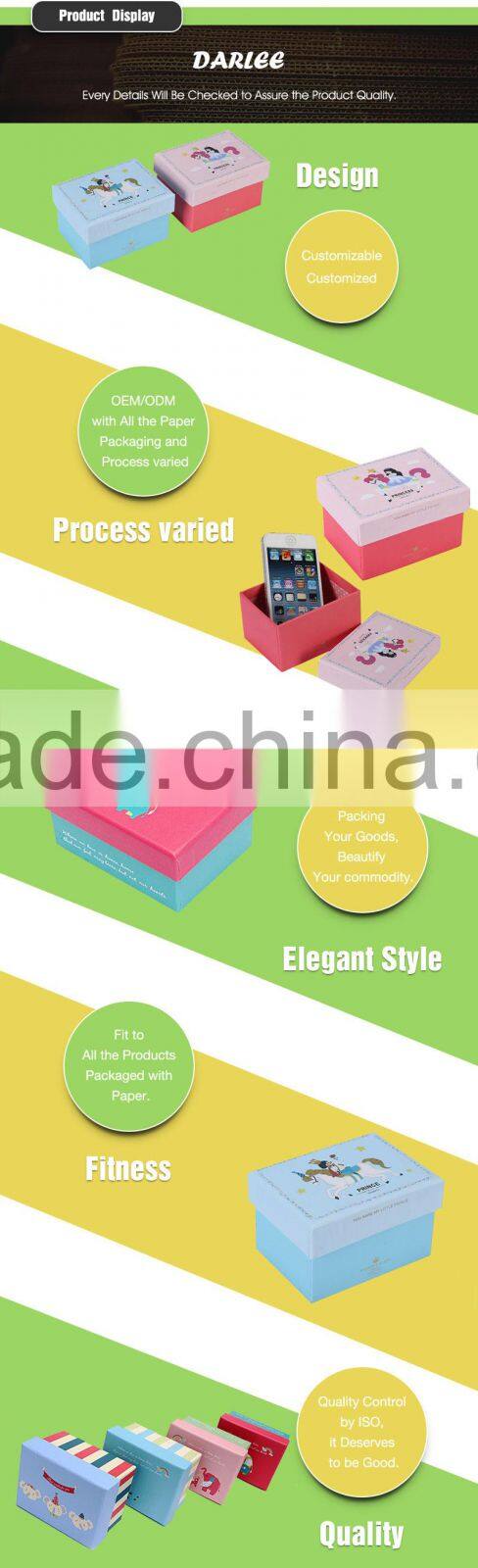 Darlee fancy empty christmas decorative cardboard boxes for gifts