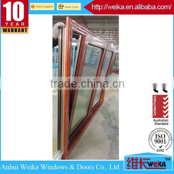 AS2047 CE good quality and cheap wood grain aluminium tilt and turn windows