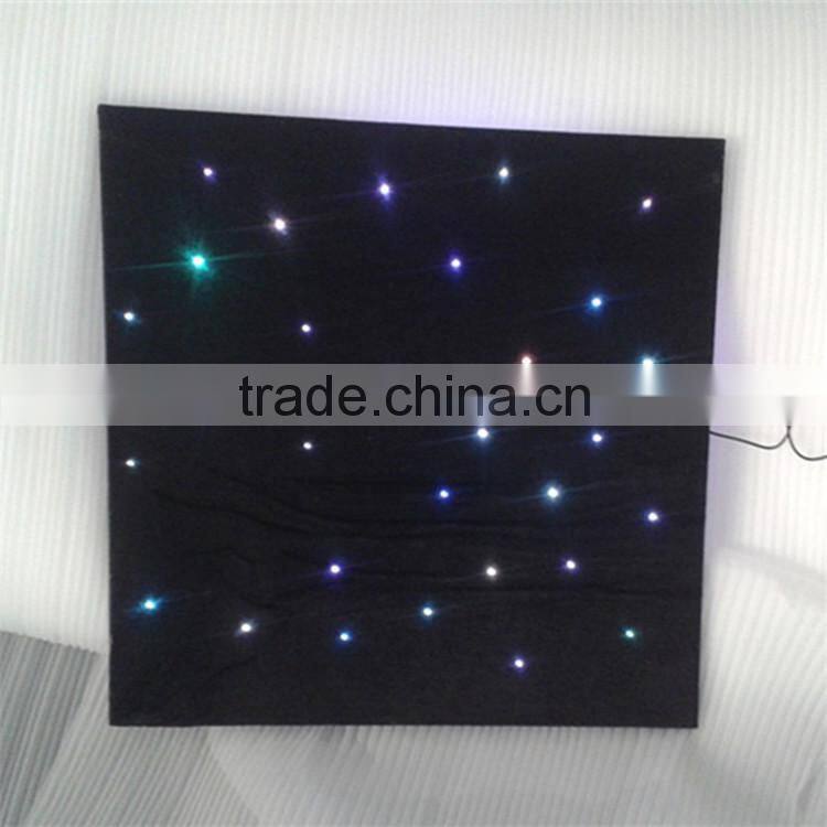 side & end glow fiber optic material parts for chandelier