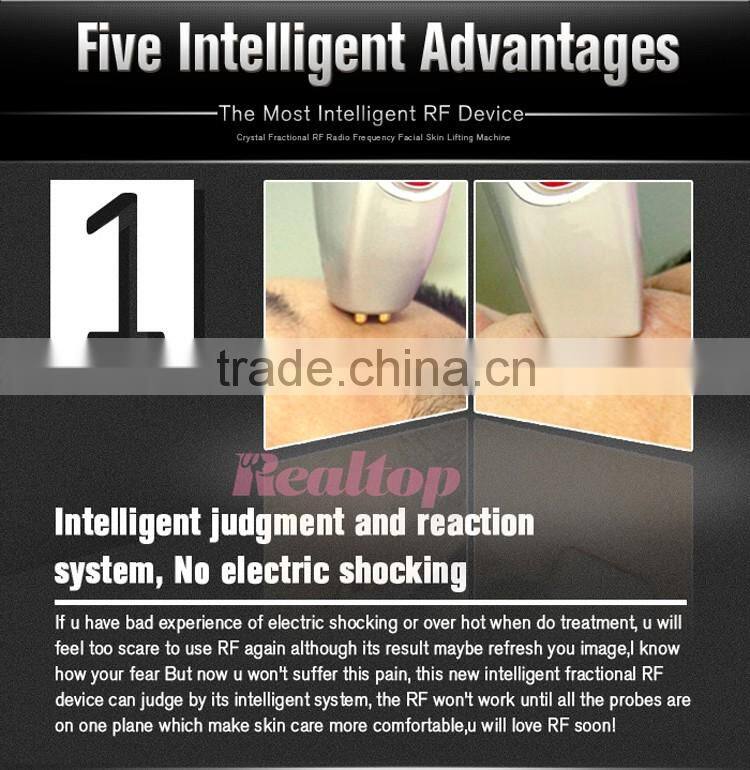 Intelligent fractional rf radiofrequency portable dot matrix lattic skin lifting wrinkle removal radio frequency facial machine