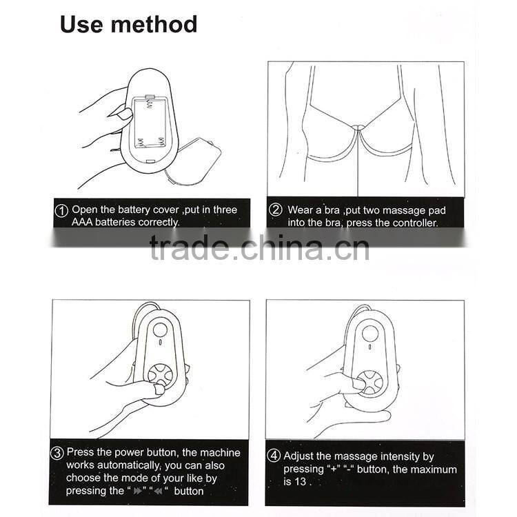 New design six button multi vibration breast enlargement beauty device