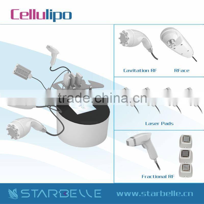 Newest generation laser cavitation rf weight loss equipment Cellulipo
