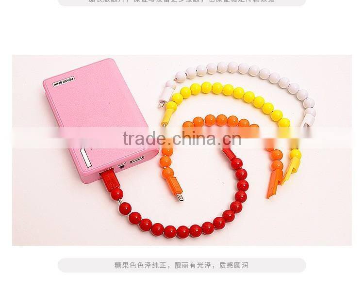 BALL BRACELET Design Updated Mobile Usb Data Cable Bracelet Usb Charging Cable CHARGING CABLE SYNC CABLE FOR IOS FOR ANDROID
