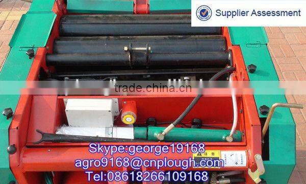 Agricultural hay baling machine for tractor