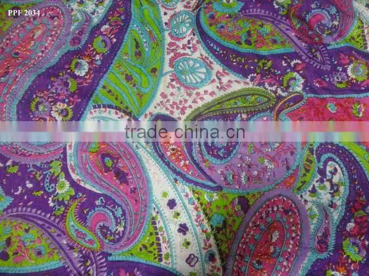 silk habotai printed