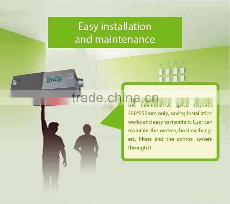 Roof Heat Energy Recovery Fresh Air Ventilators Purify PM2.5