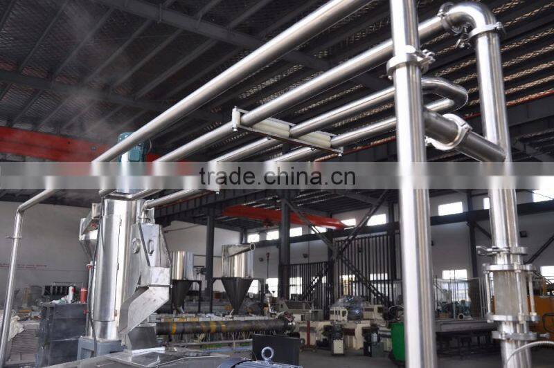 PS flakes recycling extruder machine with screen filter