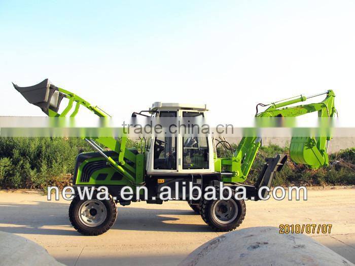 Hot!CE with front loader and backhoe excavator compact backhoe loader