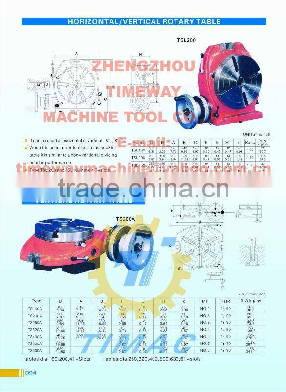 Vertical Rotary Table
