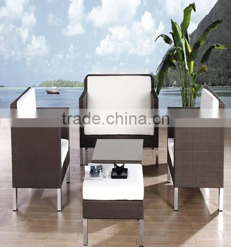 S&D new designs hand woven wicker sofa furniture garden furniture