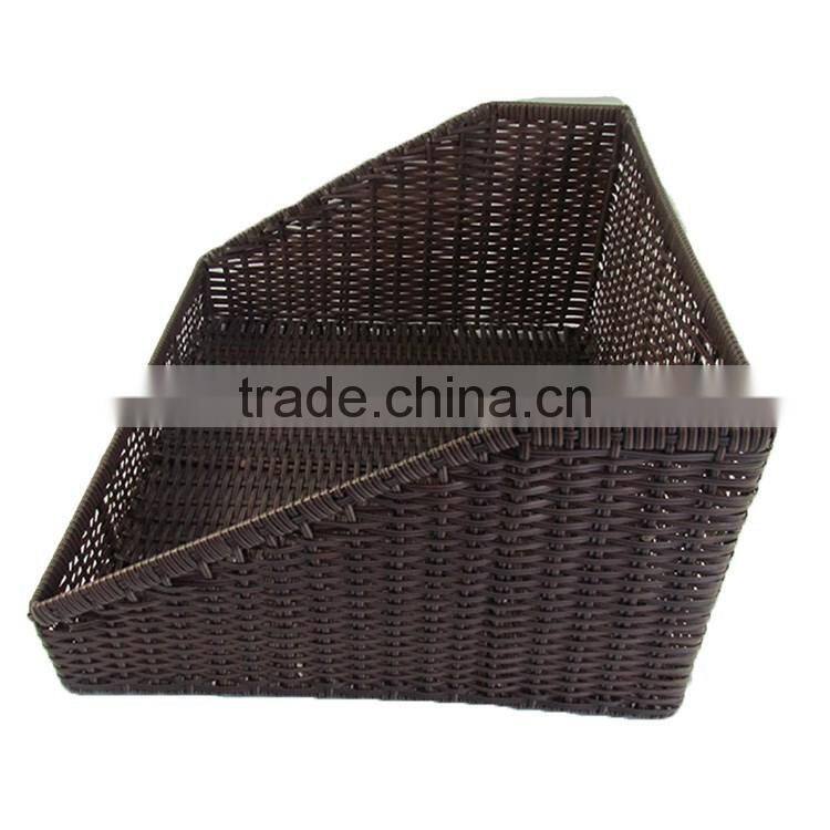 S&D poly rattan Supermarket vegetable fruit display basket storage basket