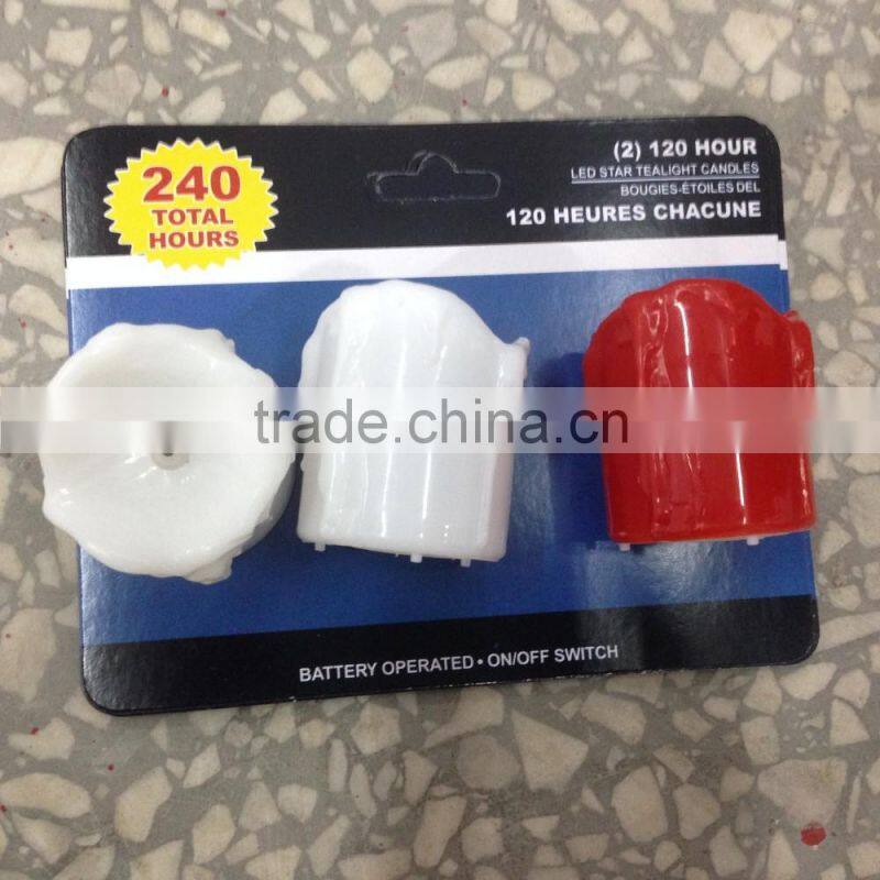 Christmas Glitter Battery Powered LED Tea Lights flameless Flickering 2 Pack flicking led gliter tealight candles