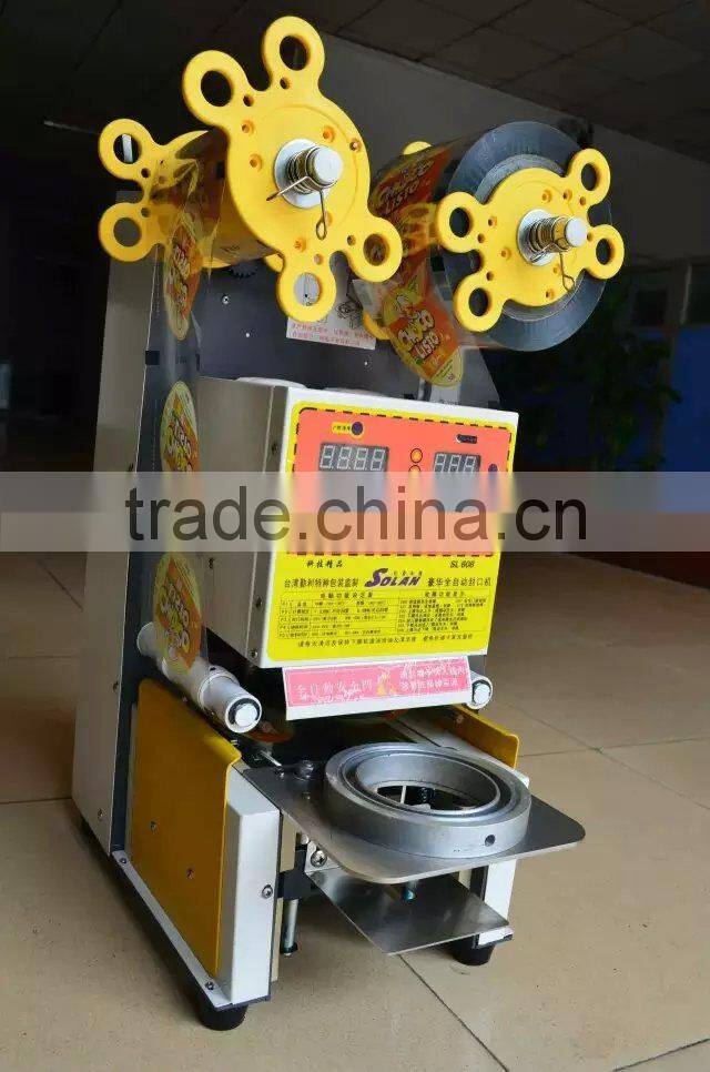 high quality milk tea cup sealing machine bubble tea