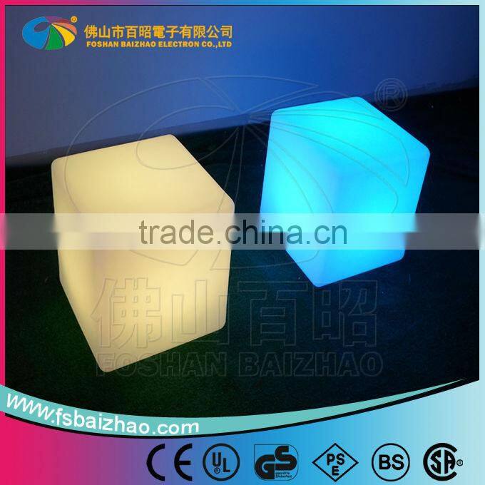 battery rechargable Outdoor RGB color changing waterproof chair lighting