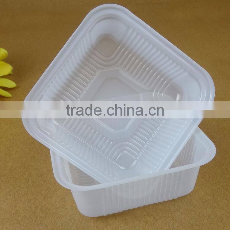 BOPS square plastic inner trays mooncake mini cake packaging