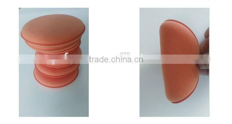 Factory sale car wax sponge , customized logo car wax applicator sponge