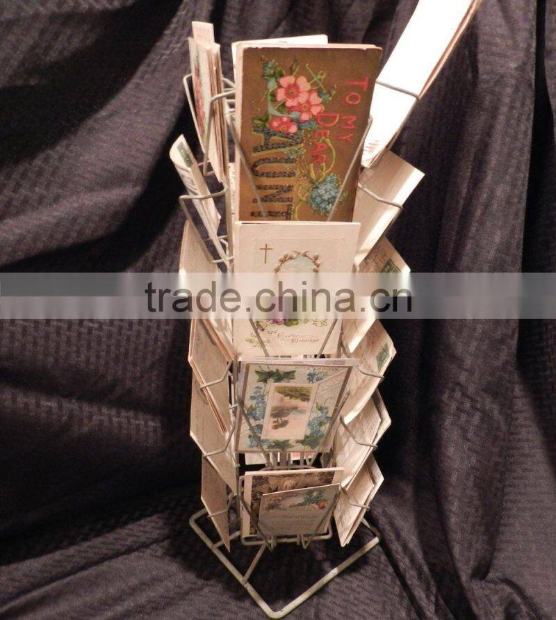 3 Tier Counter Top Greeting Card Display Stand with Sign Holder Hot