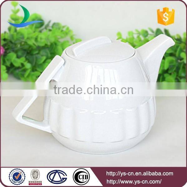 Wholesale White Ceramic Tea Pot For Home