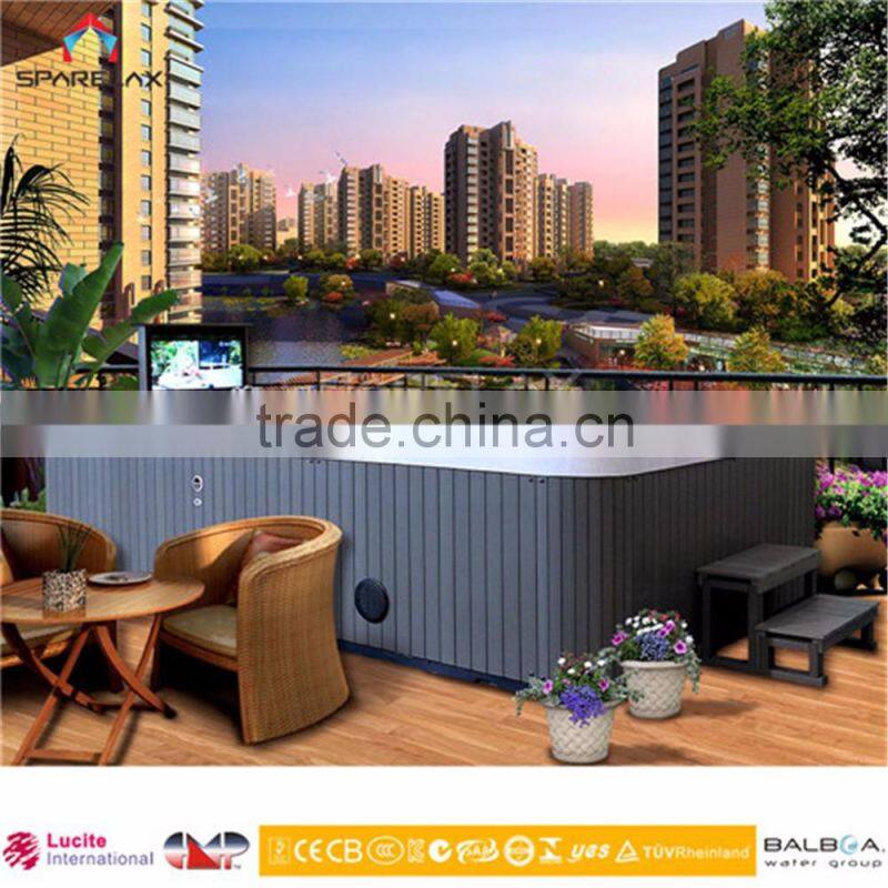 New design Balboa 2 zone Swim Pool Spa 7.5m Balboa Outdoor Endless Pool Spa for 10Persons