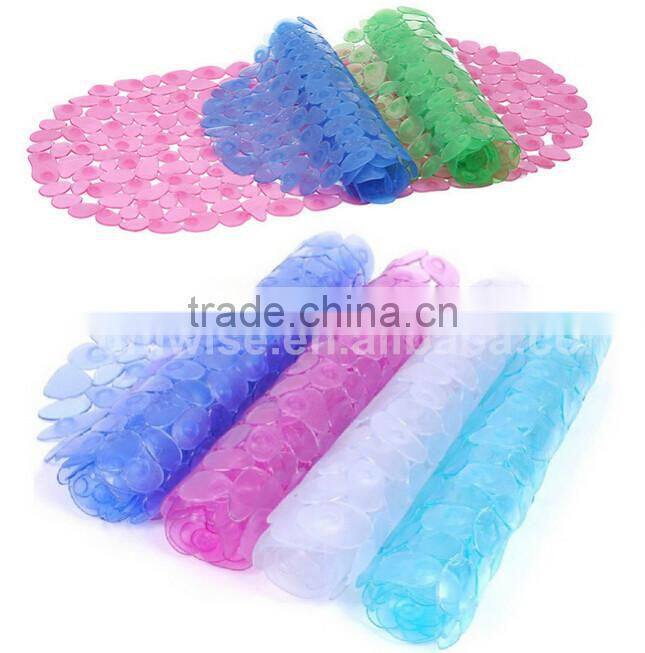 Heart Non-Slip PVC Mini Bath Mats,Heart PVC Anti slip Bath tub Appliques w/suction cup, Customized pvc mini bathroom mat