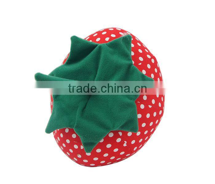 Store More Cute Design Cotton Strawberry Door Stopper with Sand Stuffed
