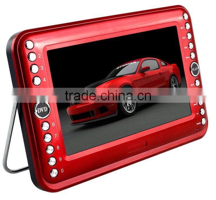 Cheaper Portable DVD VCD Players 9-inch Screen 1080P HD video theater machine with DVD, radio, TV