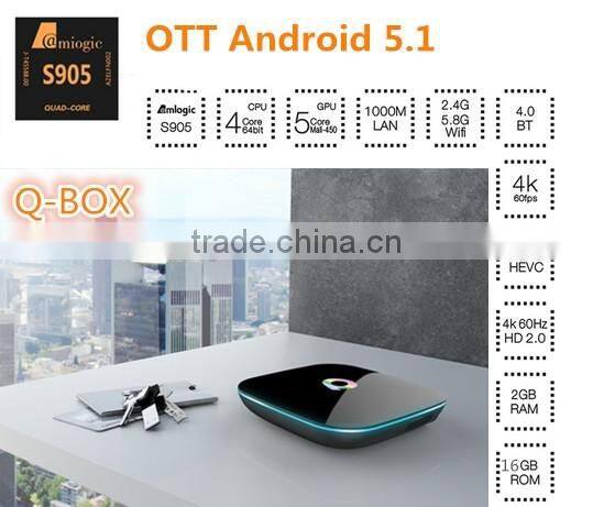 2016 Newest X98 Android TV Box Amlogic S905 Android 5.1 2GB+16GB TV Box Kodi Full Loaded