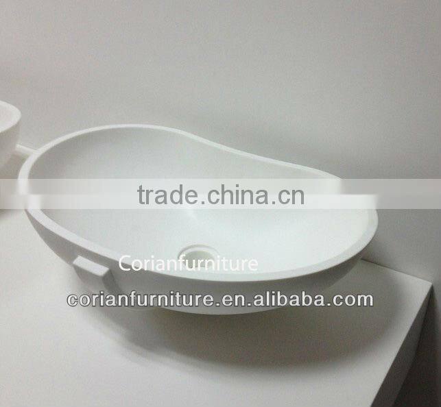 New design bathroom vanity solid surface bathroom art basin