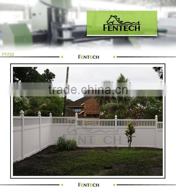 Practical High Technology Professional Closed PVC Privacy Fence