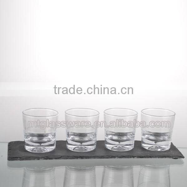 4pcs Japan sake with stone tray sets