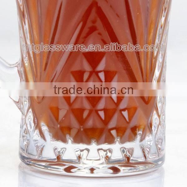 Machine Made Style Clear Glass Tea Cup For Tea