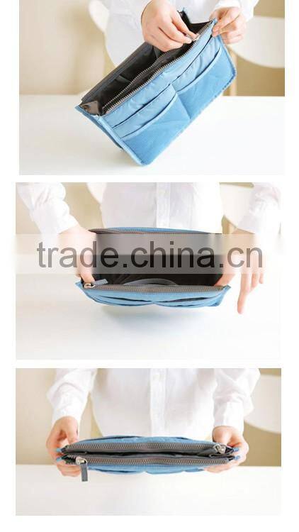 Toprank Hot Sale Personal Handbag Pouch Bag In Bag Organizer Hanging Cosmetic Makeup Travel Bag Organizer