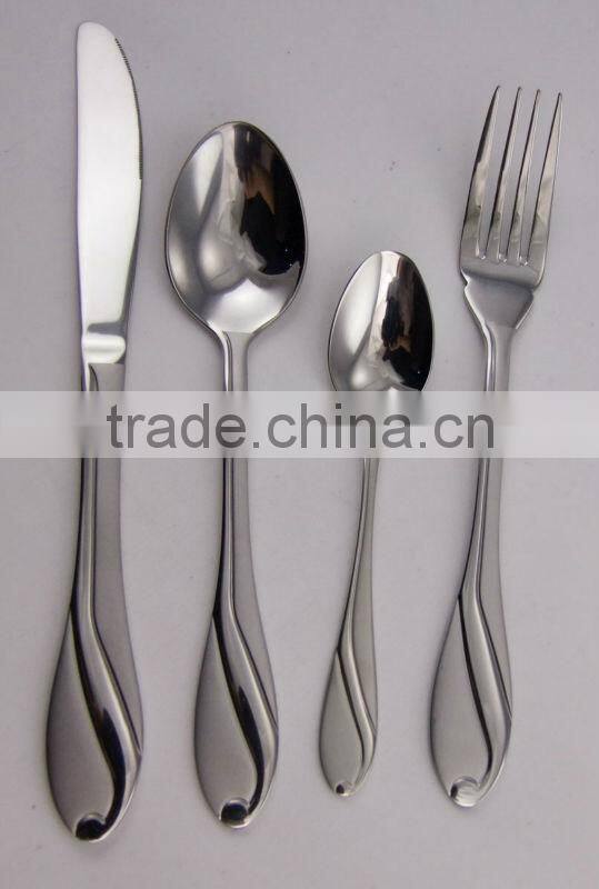 stainless steel tableware set spoon fork knife set