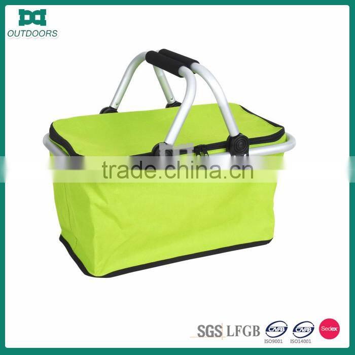 2016 New Modern Fabric Collapsible Picnic Lunch Basket