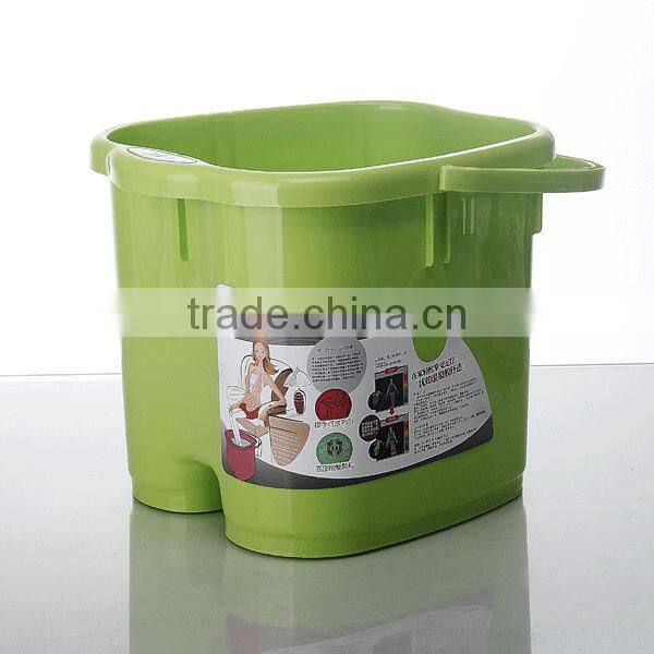 High quality Plastic foot massage spa bucket with handle and massage roller